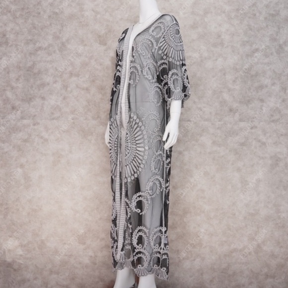 Mochatini Knit Mesh Beach Cover Up - Picture 3 of 7